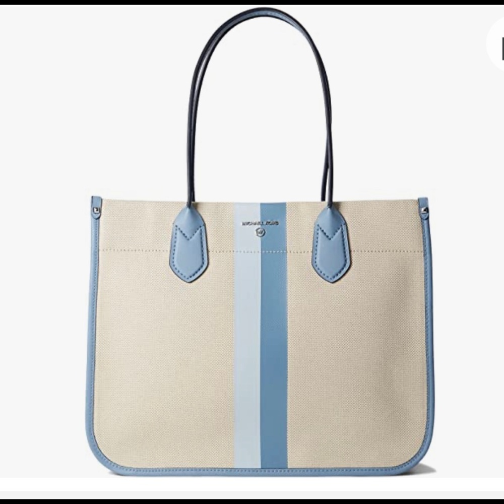 Michael Kors Heidi Two Tone Canvas Tote
